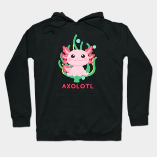 Cute Baby Lounging Axolotl Hoodie